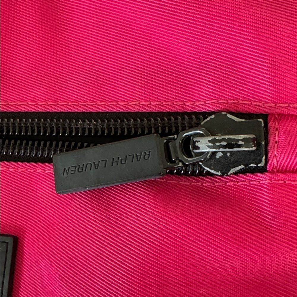 Polo Sport by Ralph Lauren Vintage 90’s Pink Black Messenger Bag Crossbody Retro - Picture 13 of 16